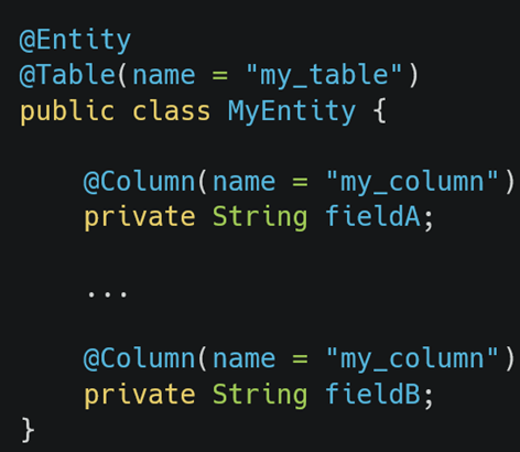 Entity Columns